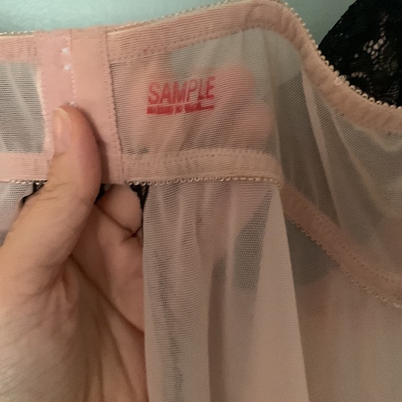 Sheer with lace babydoll. - Picture 6 of 7